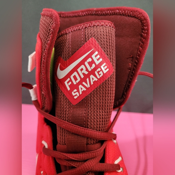 Nike Force Savage TD Football Cleats Men\'s Size US 18 Red And White main image 9